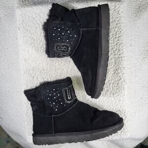 UGG Classic Gem Mini Black Boots Women's bootie size 9